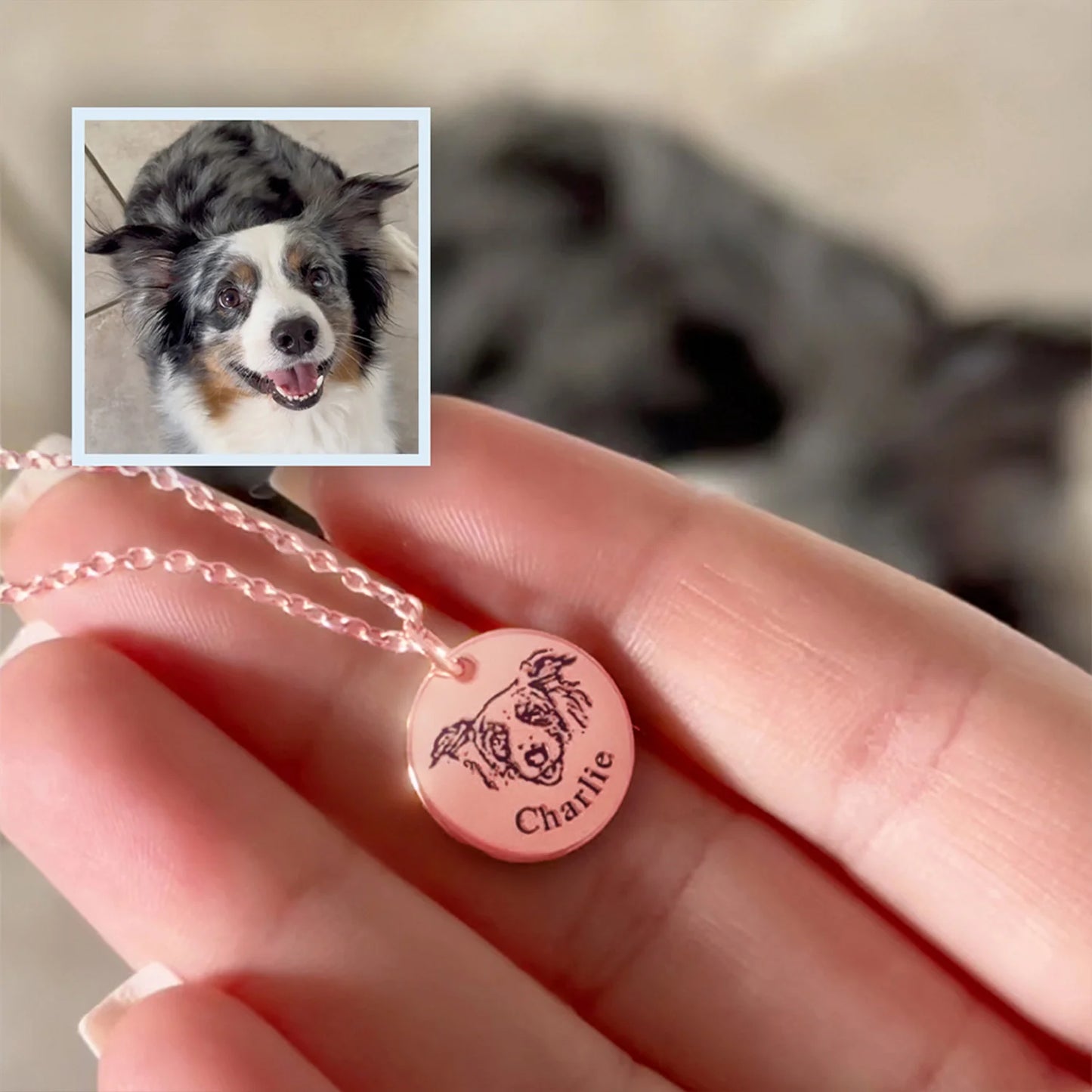 Colar com Rosto de Animal Personalizado