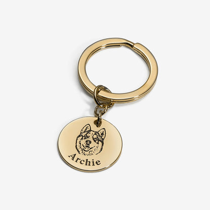 Porta-Chaves com Rosto de Animal Personalizado