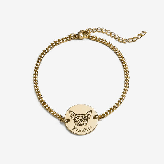 Pulseira com Rosto de Animal Personalizada