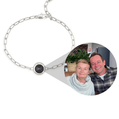 Pulseira em Corrente Tipo Clip com Foto Personalizada