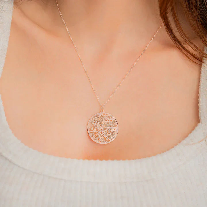 Colar com Mapa Personalizado