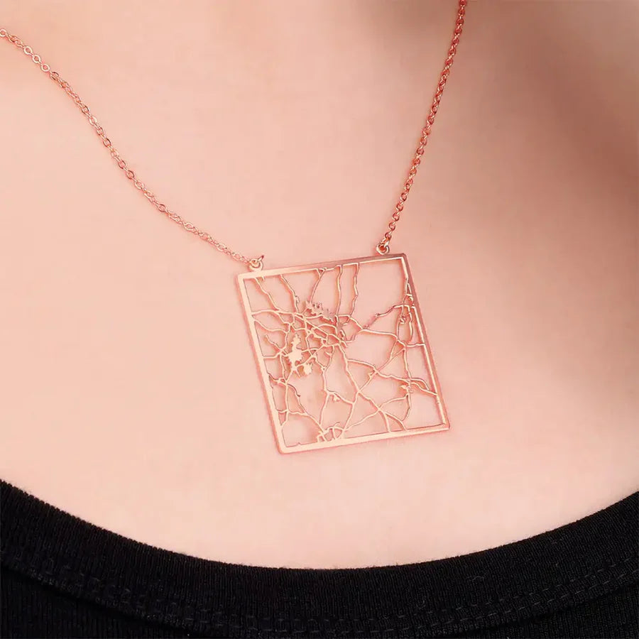 Colar com Mapa Personalizado