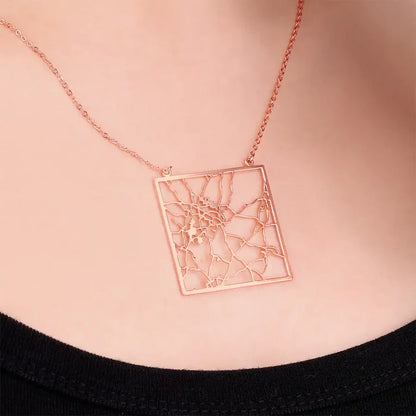 Colar com Mapa Personalizado