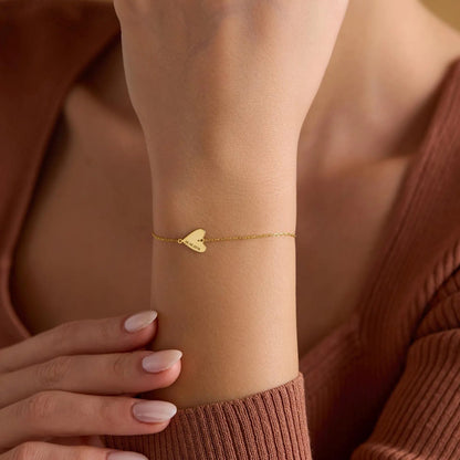 Pulseira em Coração Gravado Personalizada