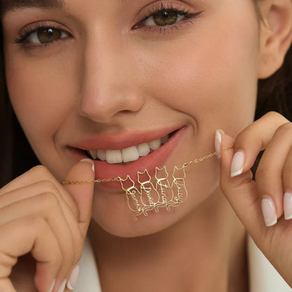 Colar com Nome de Gato Personalizado