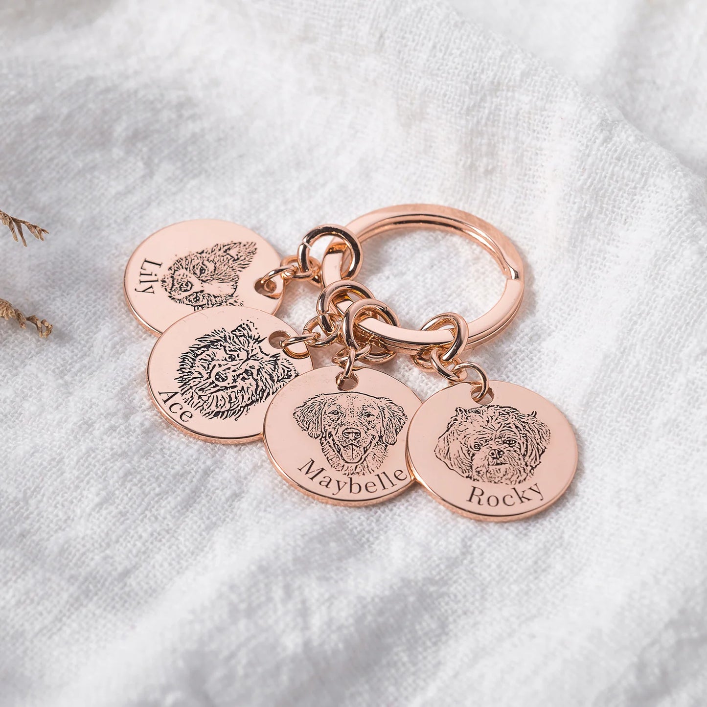 Porta-Chaves com Rosto de Animal Personalizado