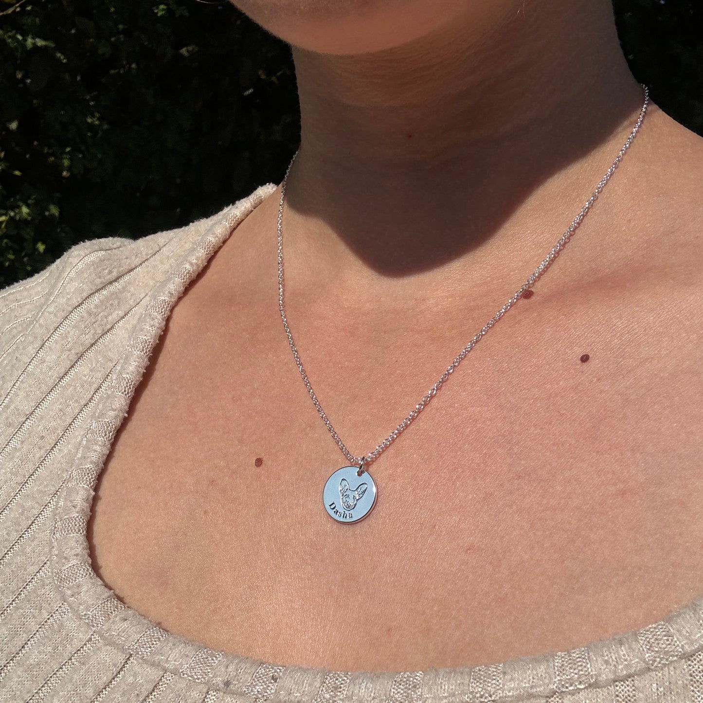 Colar com Rosto de Animal Personalizado