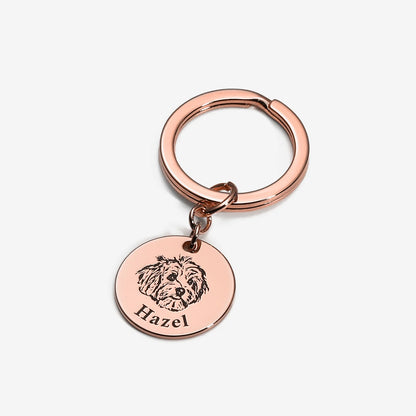 Porta-Chaves com Rosto de Animal Personalizado