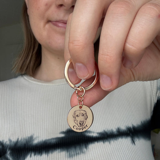 Porta-Chaves com Rosto de Animal Personalizado